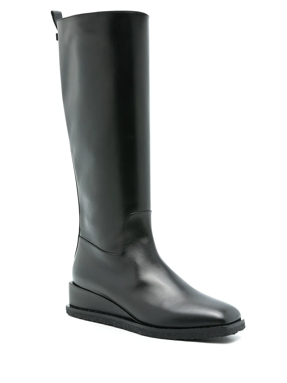 Ferragamo Wayde leren laarzen Zwart