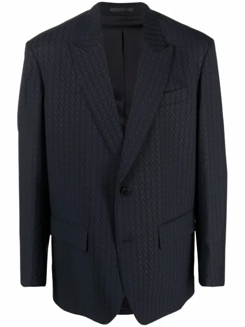 Valentino Garavani monogram-jacquard wool jacket