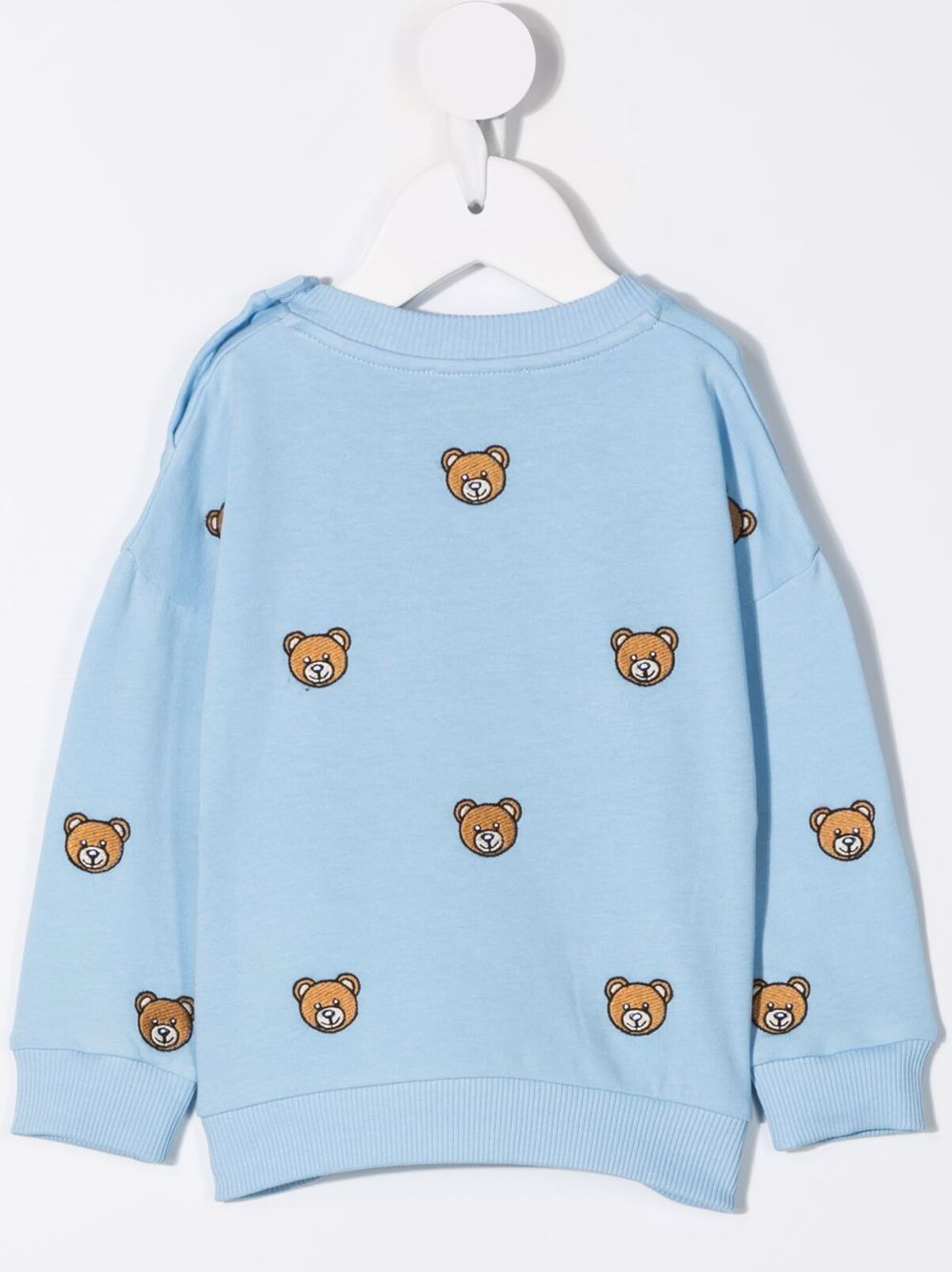 фото Moschino kids толстовка с круглым вырезом и принтом teddy bear