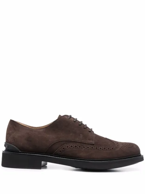 Tod's brogue-detail lace-up Oxford shoes