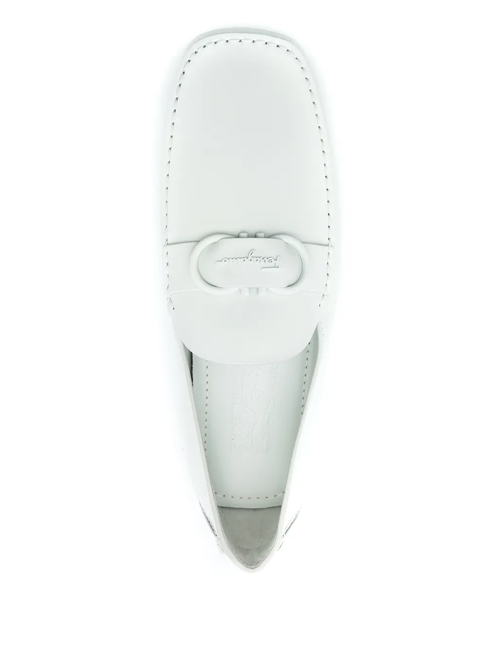 Ferragamo gancini calf leather slippers Neutrals