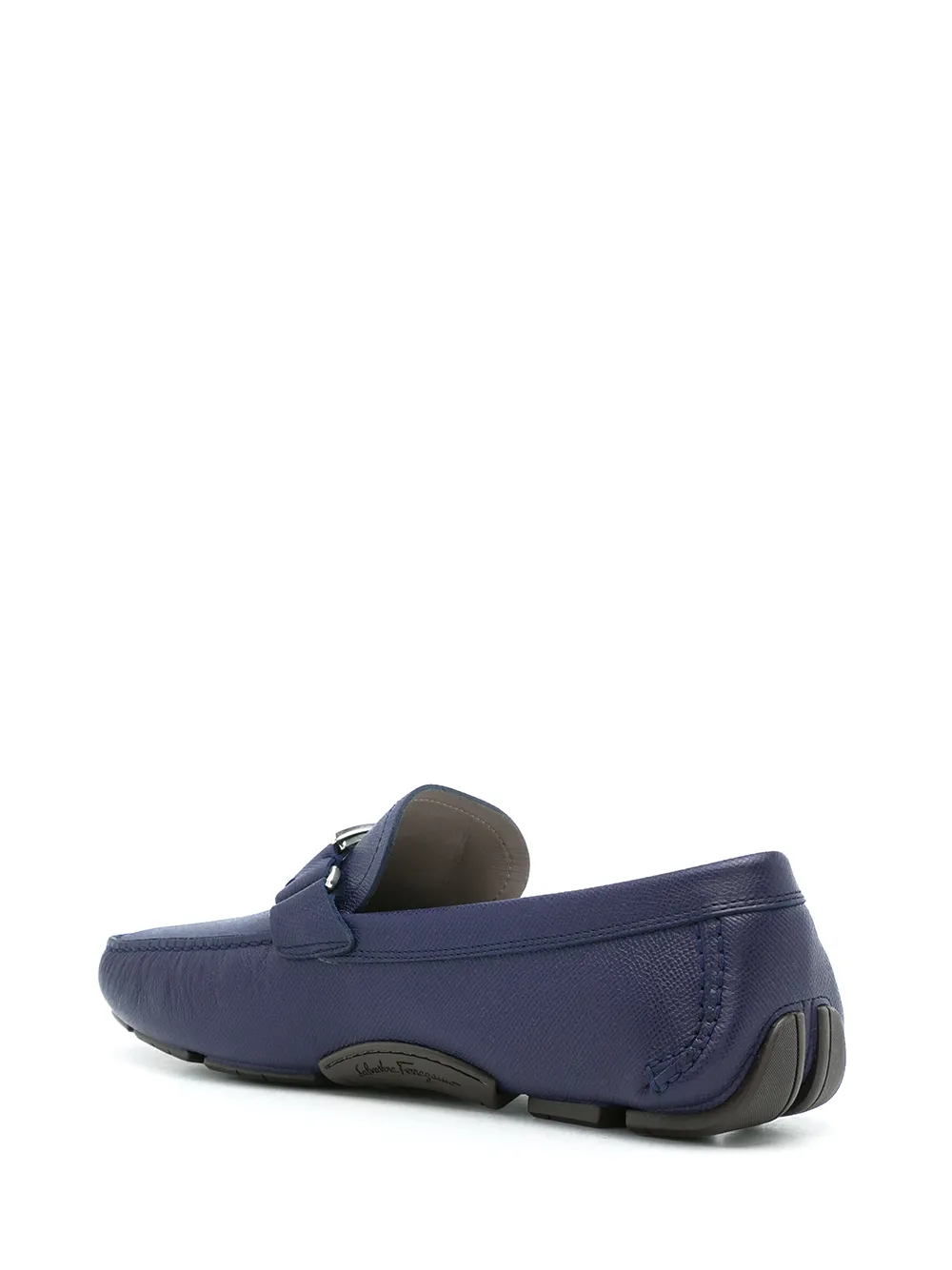 Ferragamo Loafers met logoplakkaat Blauw