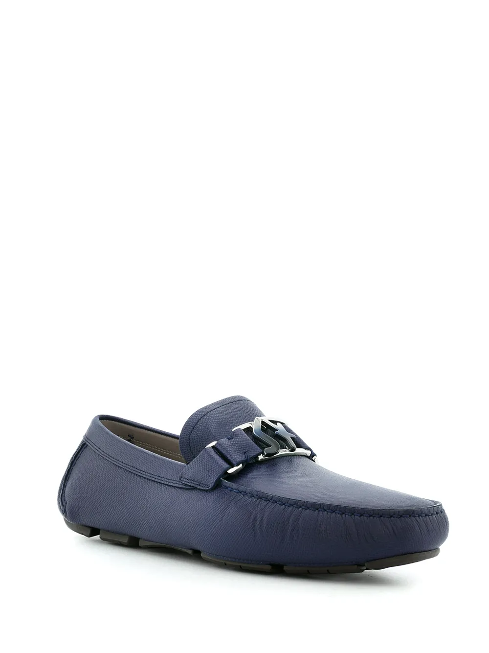 Ferragamo Loafers met logoplakkaat Blauw