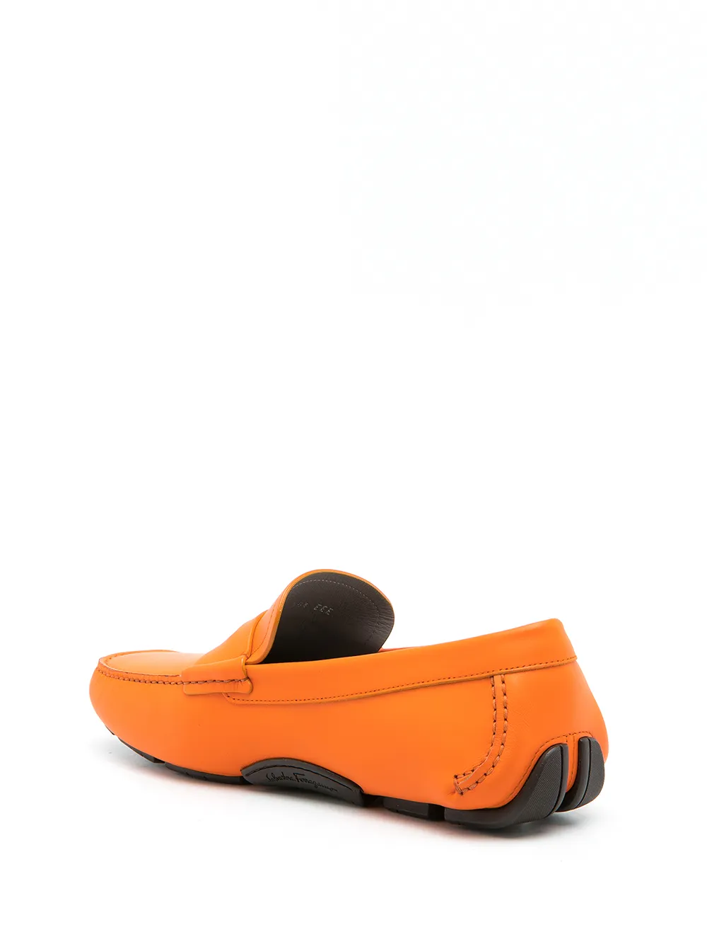 Ferragamo Leren loafers Oranje