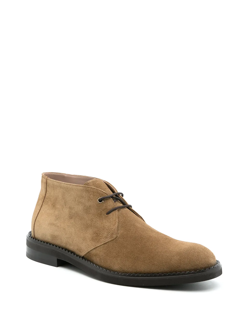 Ferragamo Desert boots met veters Bruin
