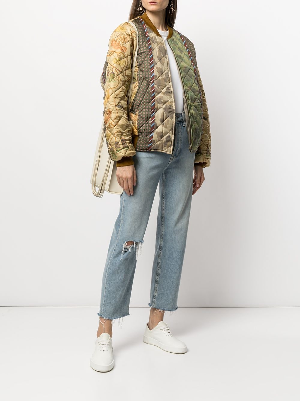 Pierre-Louis Mascia geometric-print quilted jacket