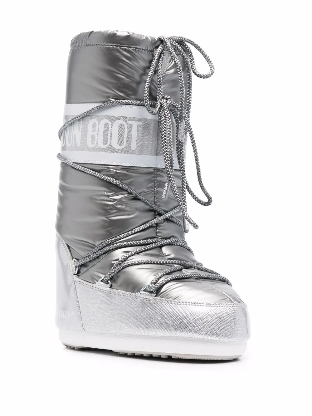 сапоги Classic Pillow с эффектом металлик Moon Boot 170052805153475156