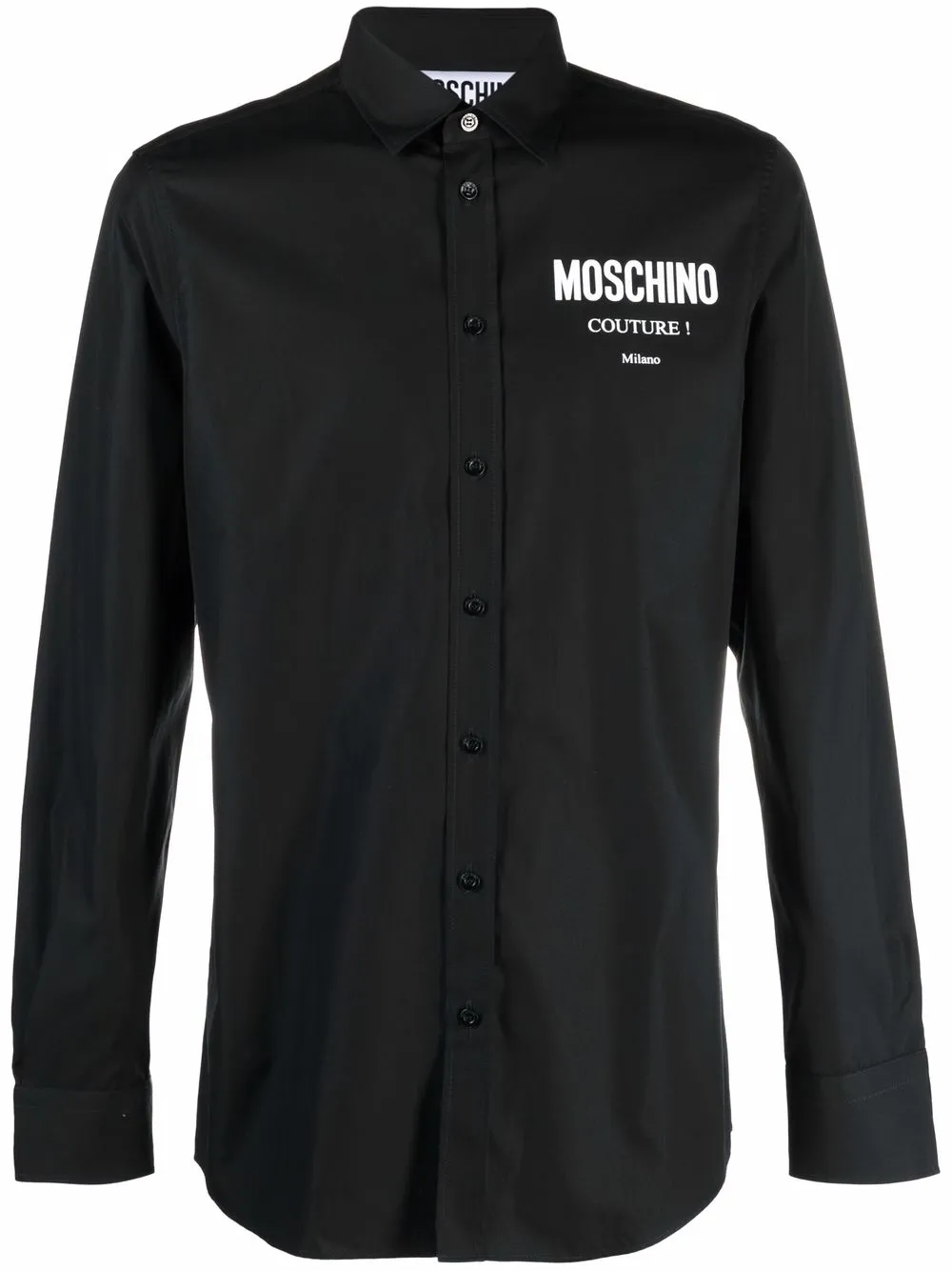 

Moschino camisa con logo estampado - Negro