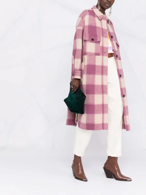 isabel marant checked coat