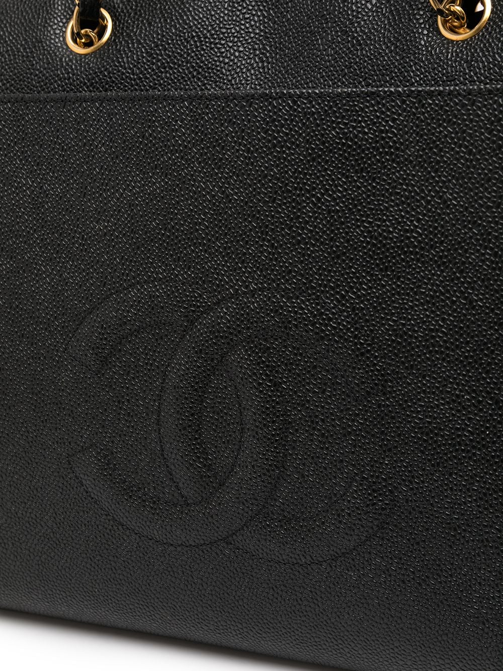 фото Chanel pre-owned сумка-тоут jumbo 1998-го года с логотипом cc