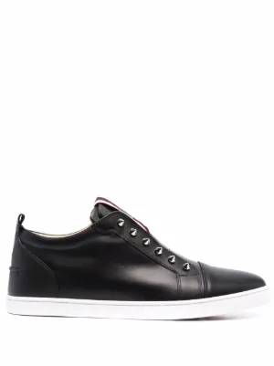 Christian Louboutin スエード スニーカー | ブラック | FARFETCH JP