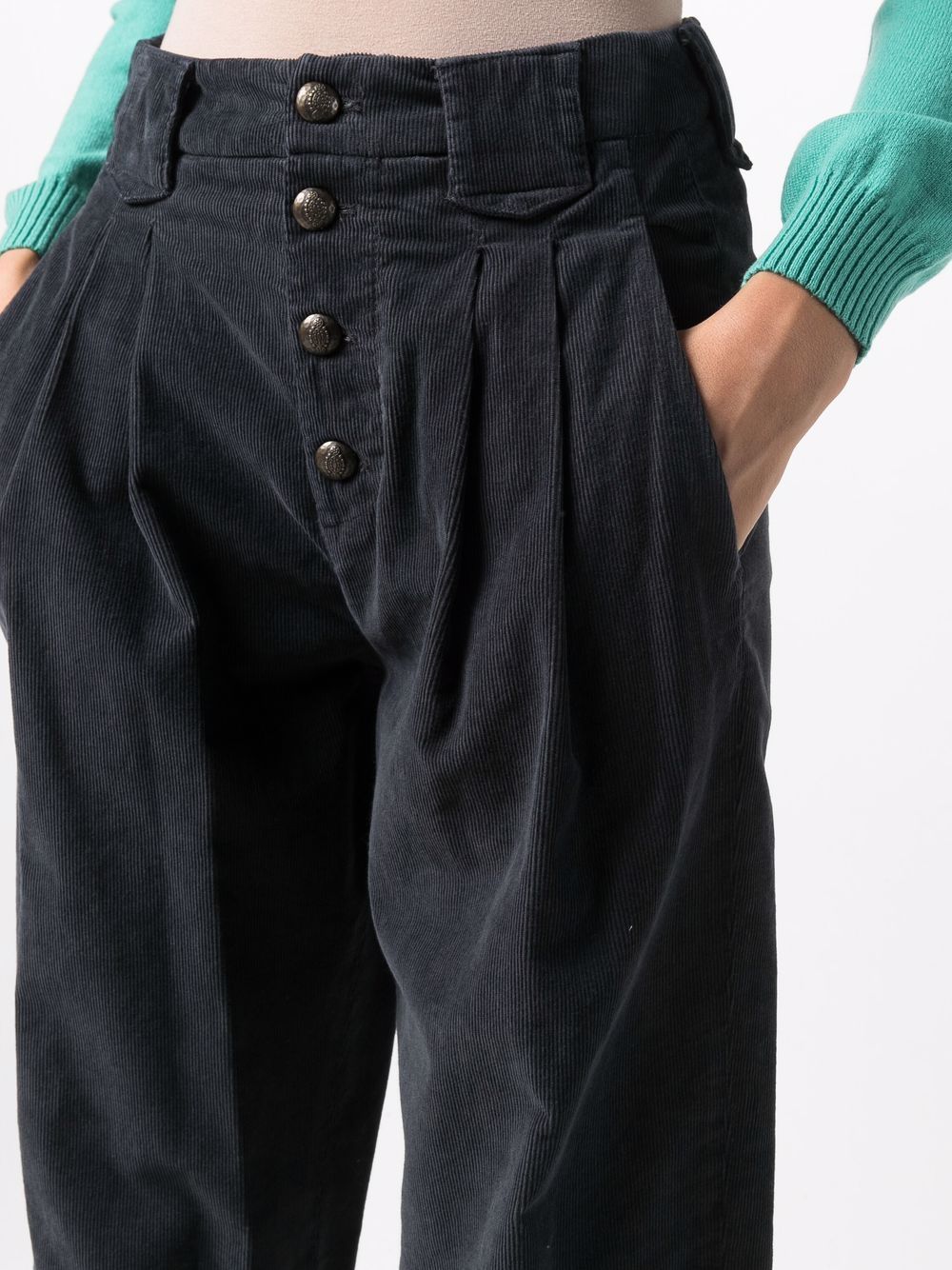 укороченные вельветовые брюки с завышенной талией Dondup 170056135250