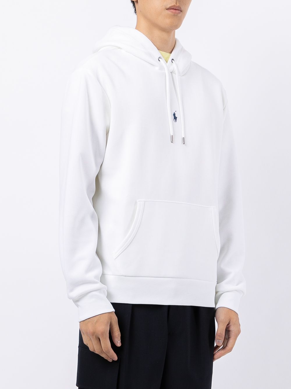 Shop Polo Ralph Lauren Pullover Jersey Hoodie In Weiss