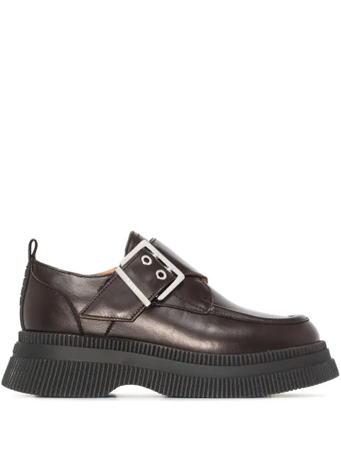 GANNI buckled flatform shoes