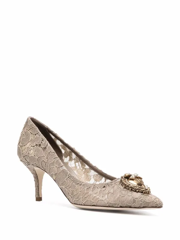 Dolce \u0026 Gabbana Pumps Met Hartplakkaat - Farfetch