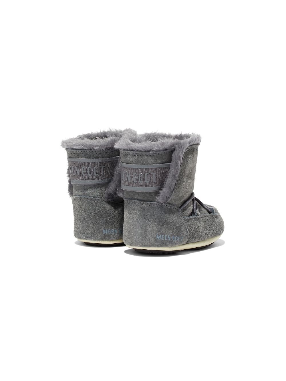 Shop Moon Boot Crib Suede Boots In 灰色