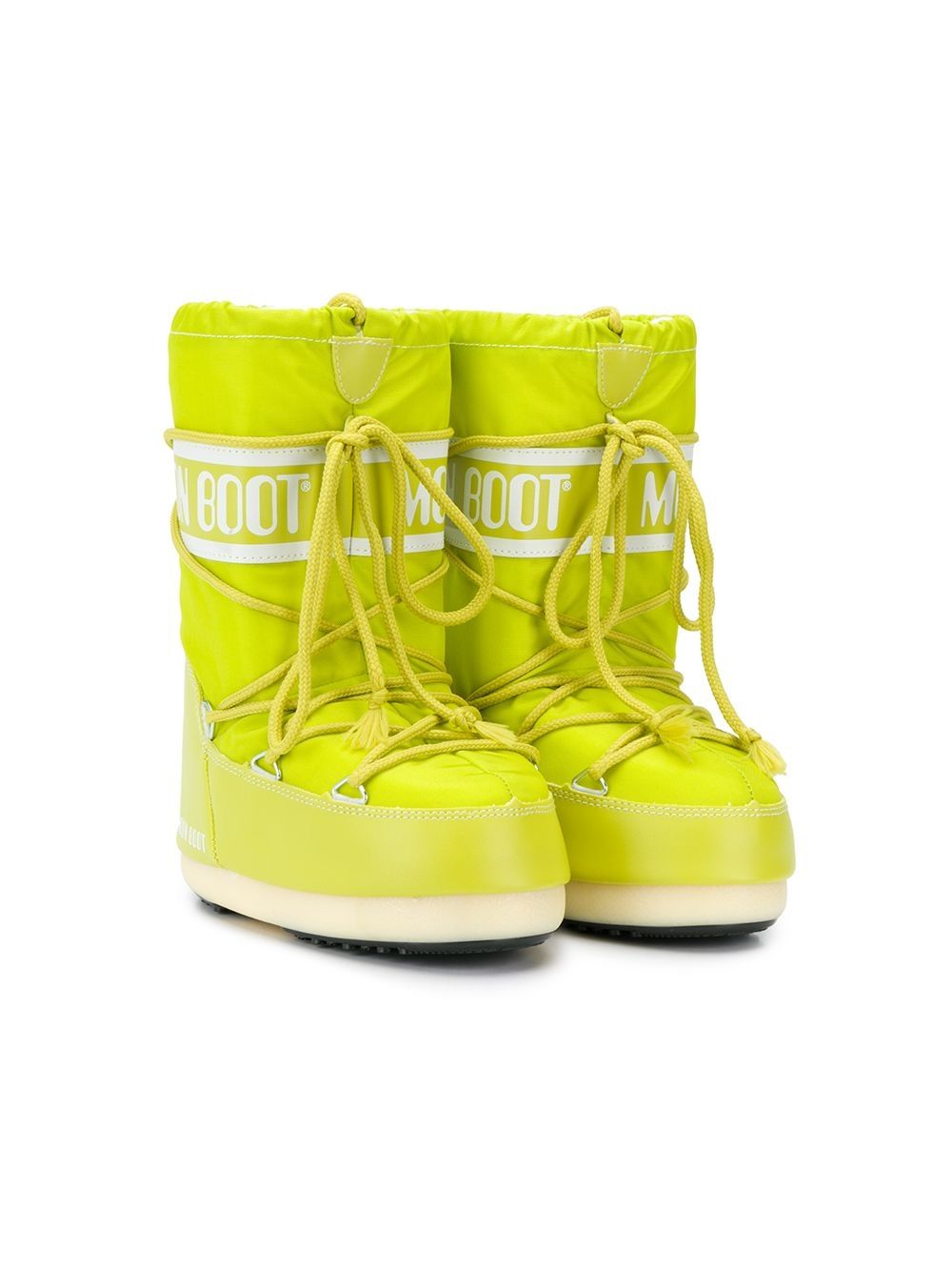 фото Moon boot kids сапоги icon junior lime-green nylon