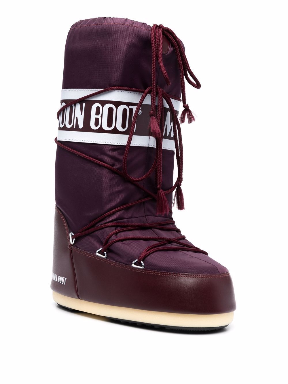 фото Moon boot kids сапоги icon junior burgundy nylon