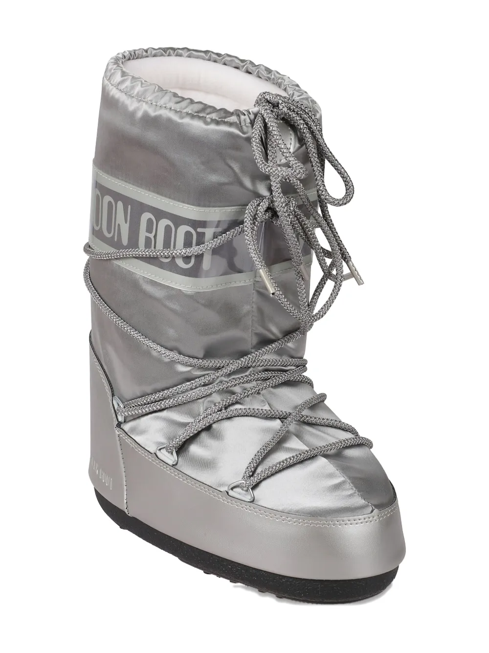 Moon Boot Kids Icon lace-up snow boots | Silver | Image 1