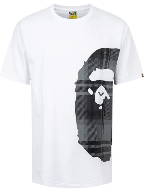 Bape Check Side Big Ape Head T-shirt 