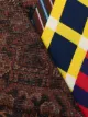 Pierre-Louis Mascia stripe-border silk fringed scarf