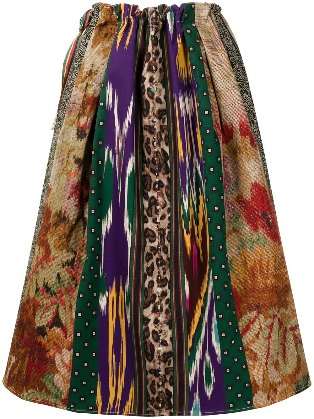 фото Pierre-louis mascia юбка миди с завышенной талией и цветочным принтом