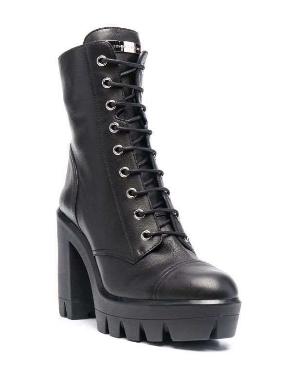 giuseppe zanotti lace up boots