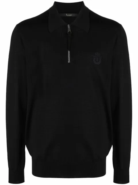 Billionaire polo style logo jumper