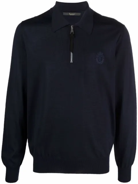Billionaire pullover polo zip jumper
