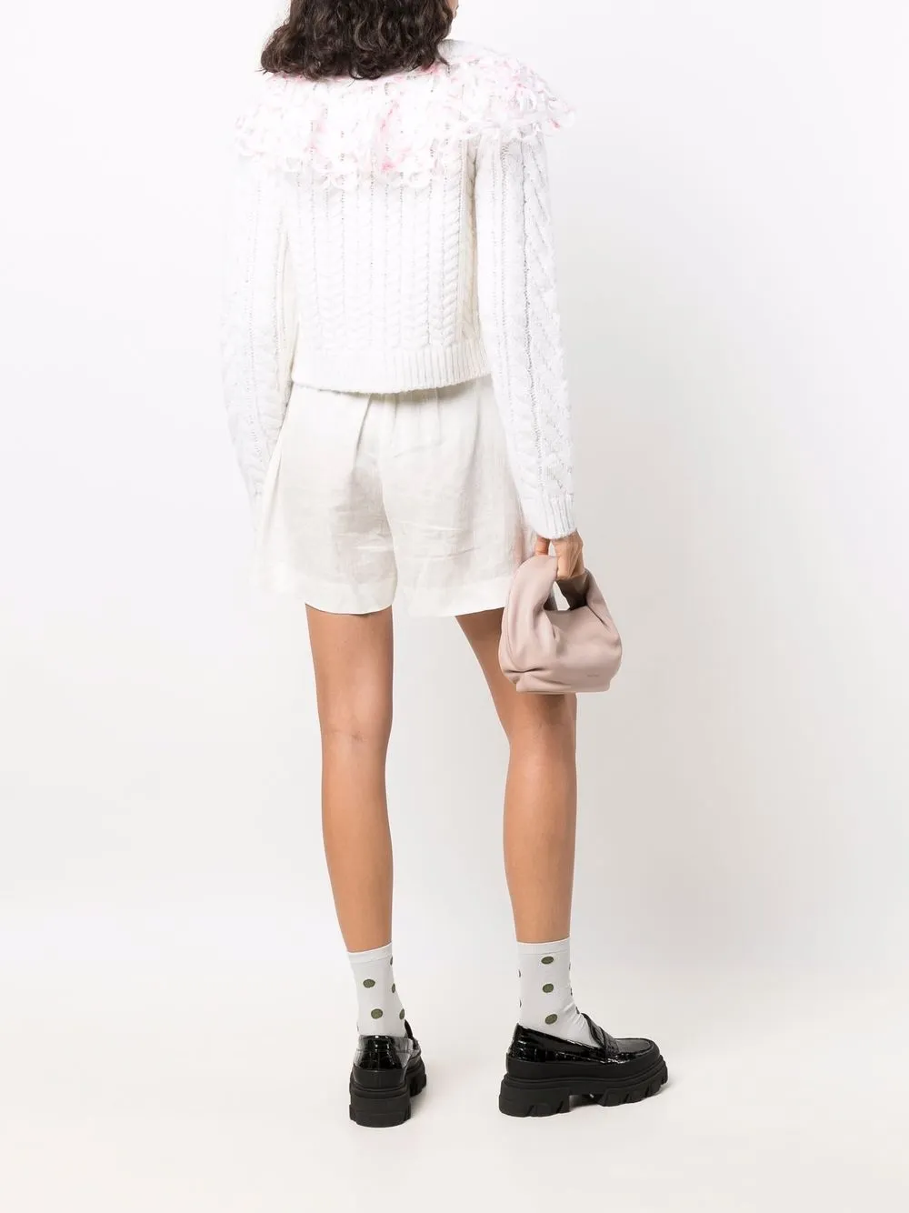 Cecilie Bahnsen Kabelgebreid vest - Beige