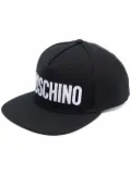 Moschino logo-print canvas cap - Black