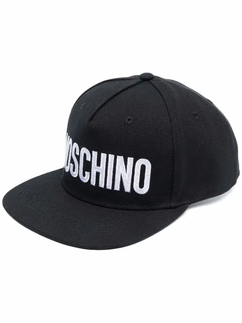Casquette en toile à logo imprimé - Moschino - Modalova