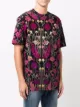 John Richmond T-Shirt mit floralem Ketten-Print