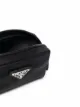Prada logo plaque cosmetics case