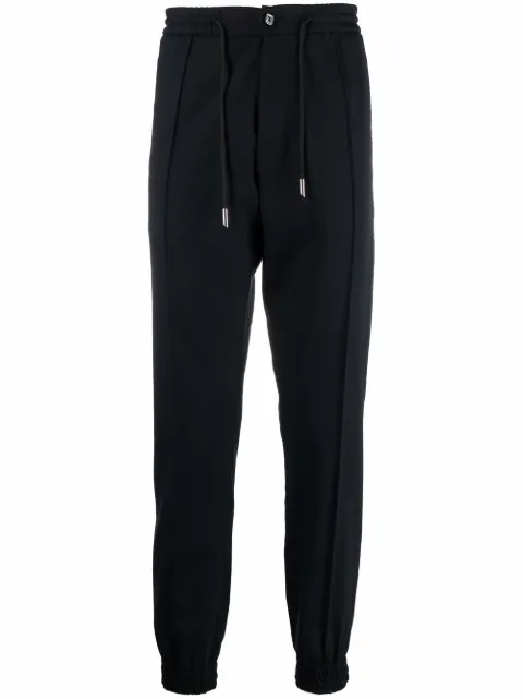 Billionaire pressed-crease elasticated-waist trousers