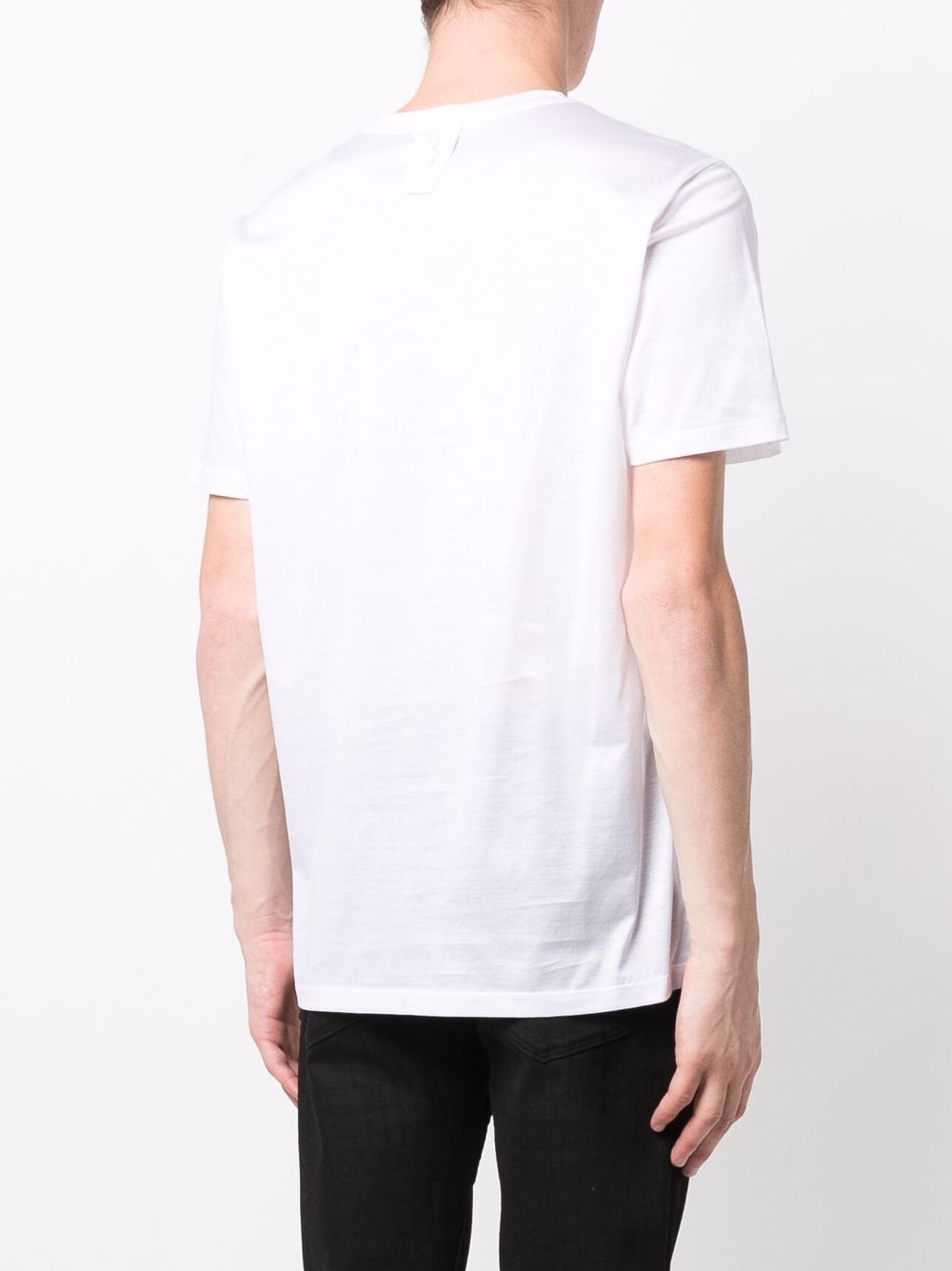 Shop Billionaire Embroidered-logo Cotton T-shirt In Weiss