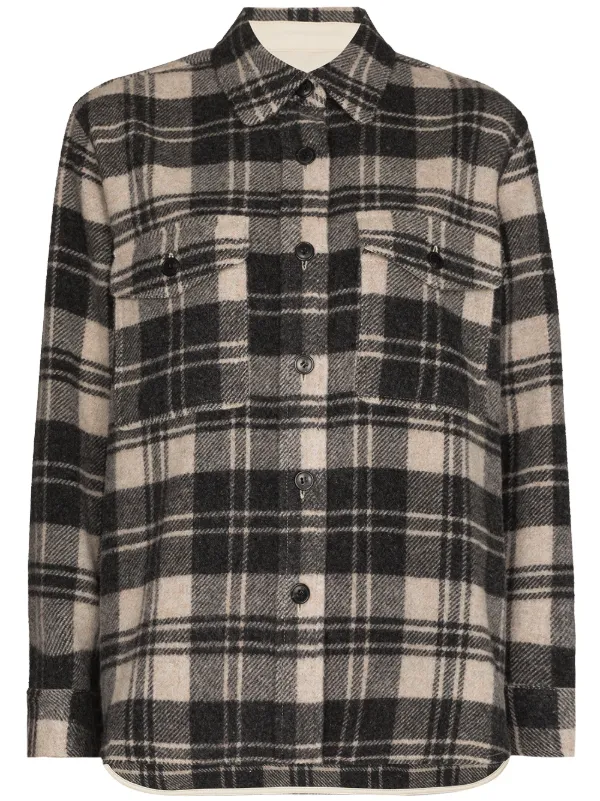 Isabel Marant Étoile Sobrecamisa a Cuadros De Manga Larga - Farfetch