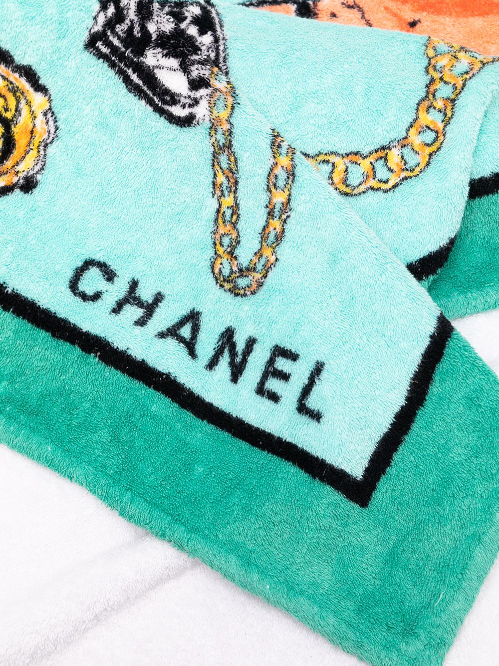 фото Chanel pre-owned пляжное полотенце icons с логотипом cc