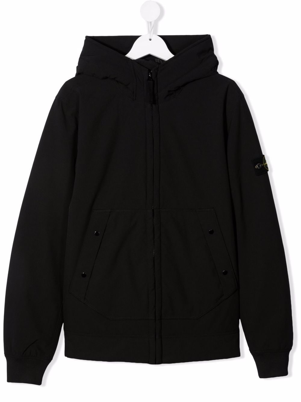 фото Stone island junior куртка на молнии с капюшоном