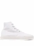 Maison Margiela high-top cotton sneakers - White