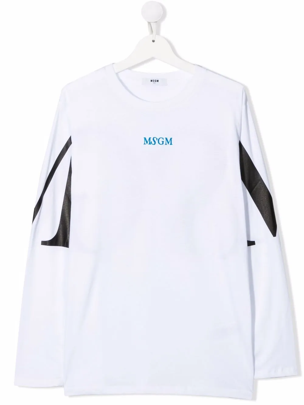 фото Msgm kids футболка с длинными рукавами и логотипом