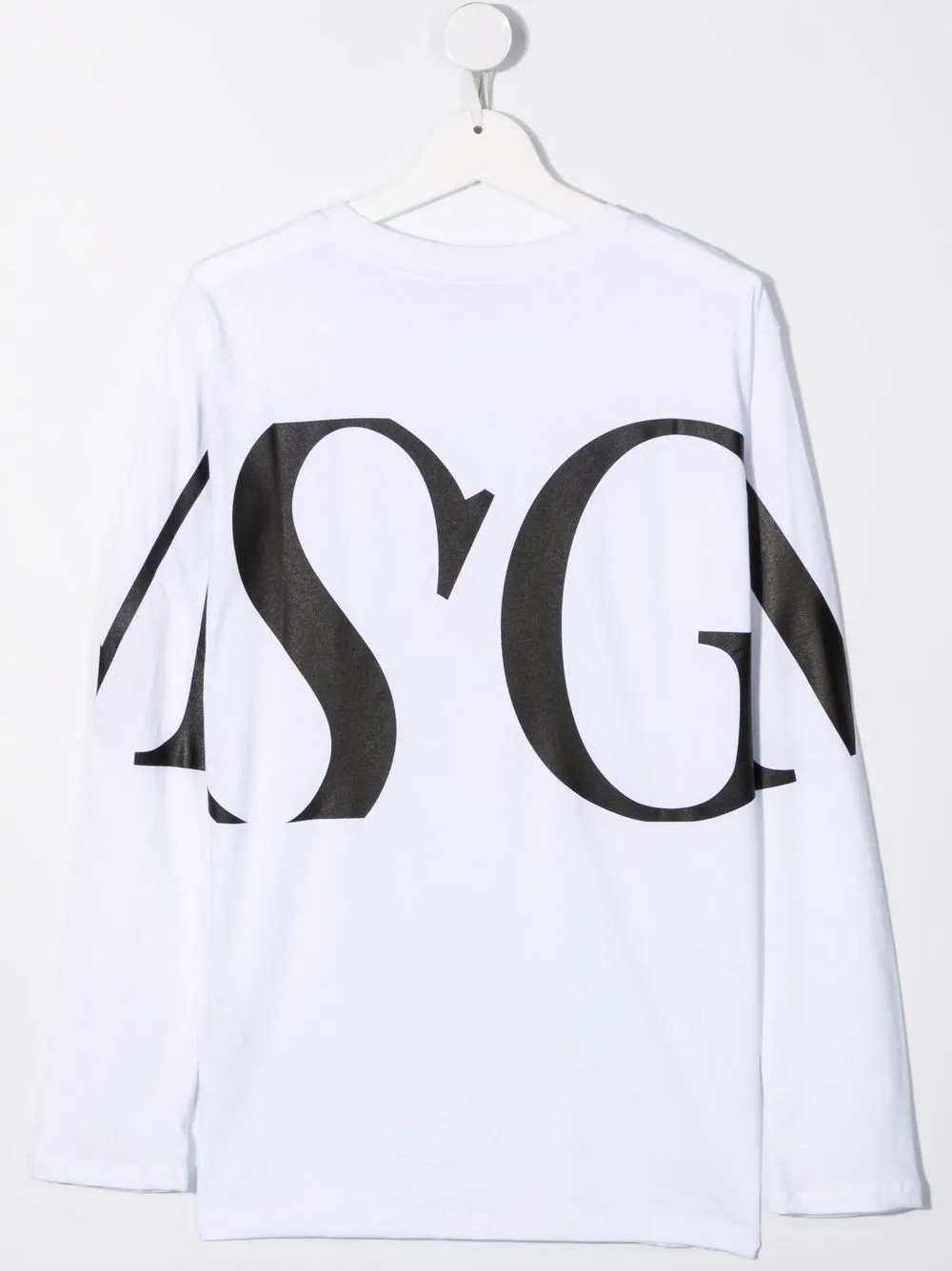 фото Msgm kids футболка с длинными рукавами и логотипом