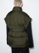 Frankie Shop Aspen belted padded quilted gilet