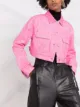 Givenchy cropped 4G washed-effect denim jacket