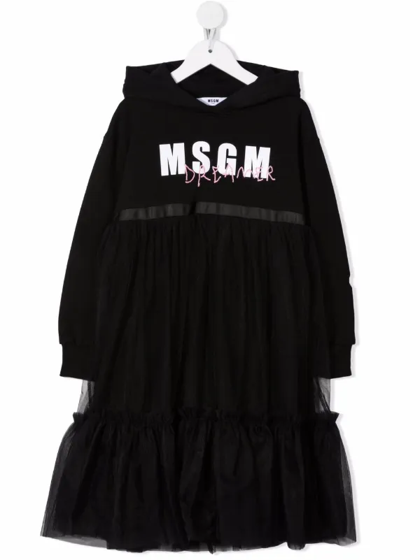 MSGM Kids ロゴ パーカーワンピース 通販 - FARFETCH