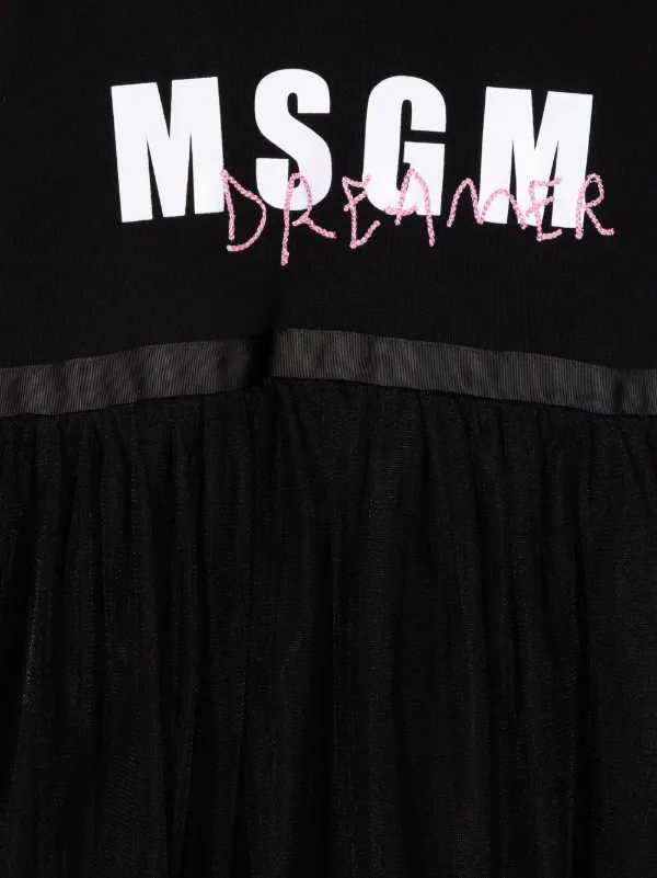 【MSGM 】KIDS 大人もOK ロゴグラフィックパーカー＜関税込＞ Vision Of Super Kids グラフィック パーカー | ブラック