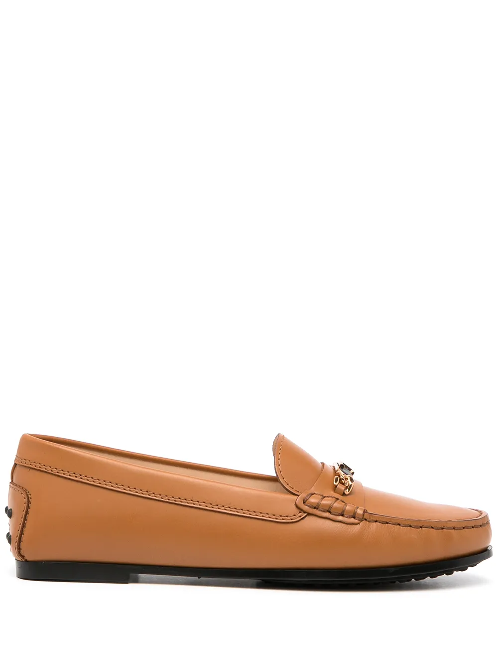 Tod's mocasines con placa del logo - Amarillo