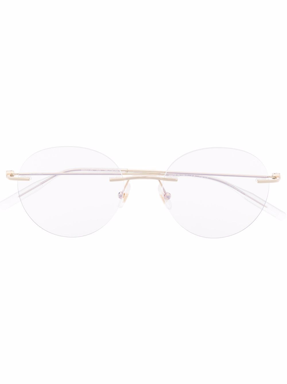 фото Montblanc round-frame rimless glasses