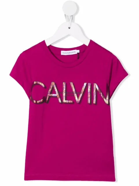 Calvin Klein Kids logo-print cotton T-shirt