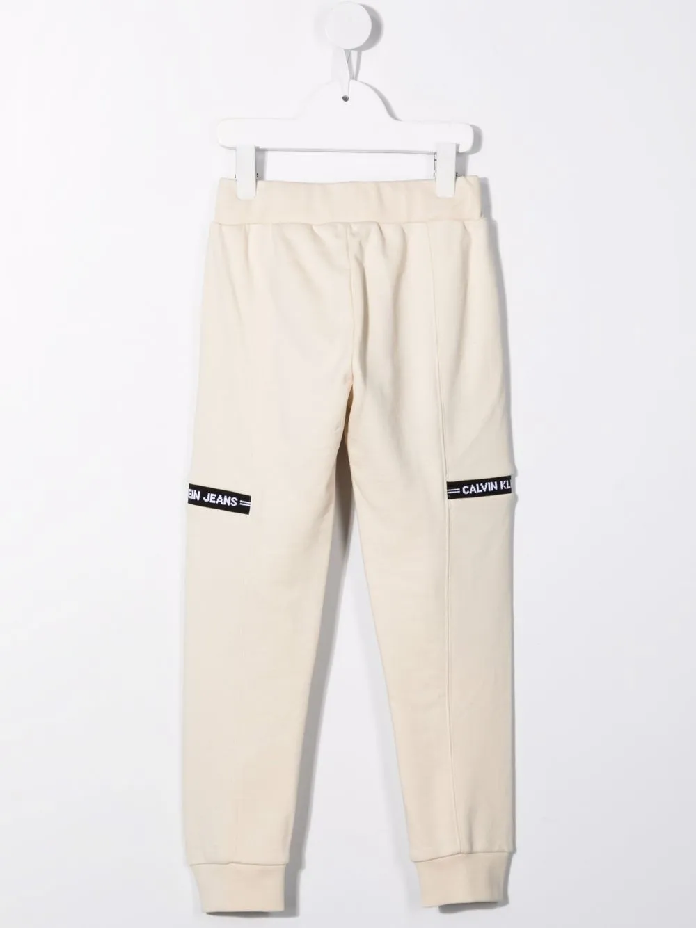 Calvin Klein Kids Trainingsbroek met logoprint Beige